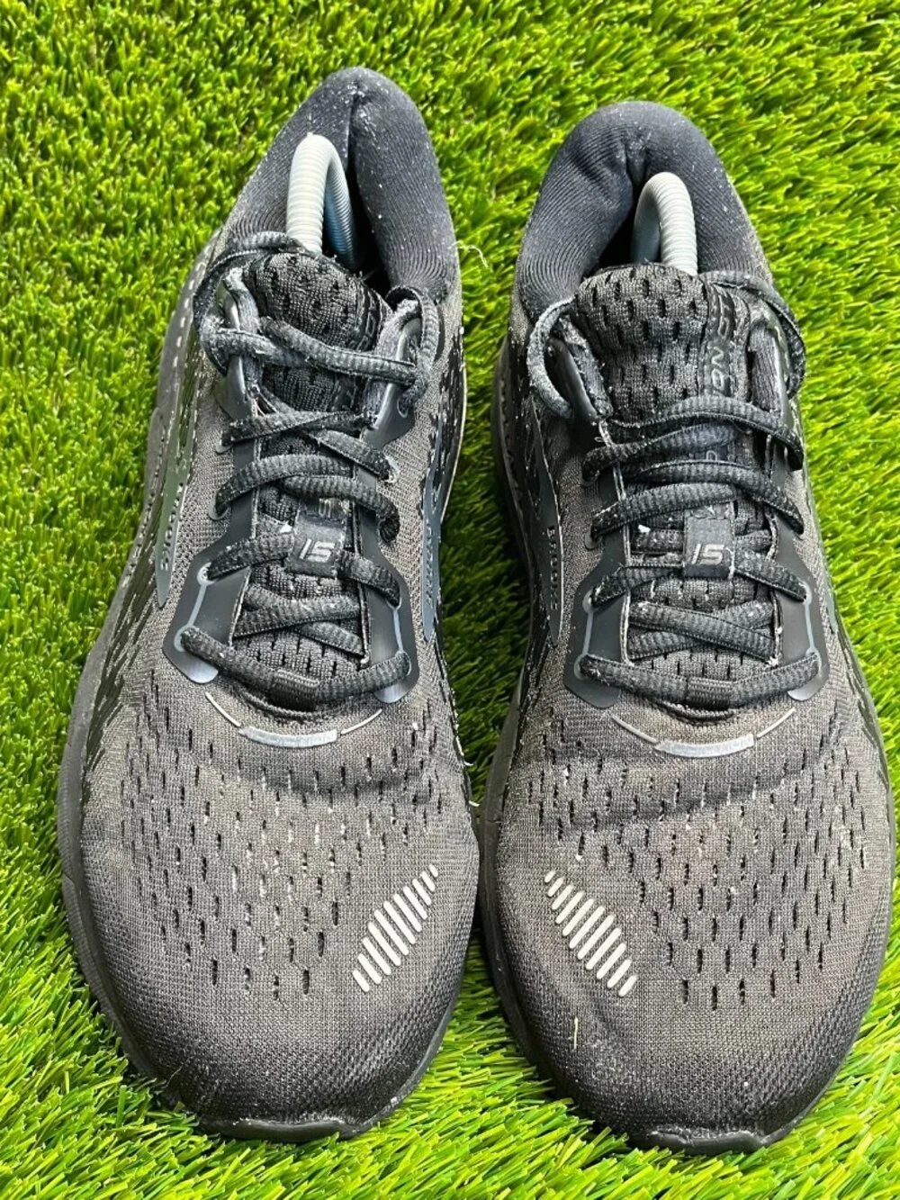 Brooks Addiction‎ GTS 15 Triple Black Mens Size 9 Walking Running Shoes Sneakers
